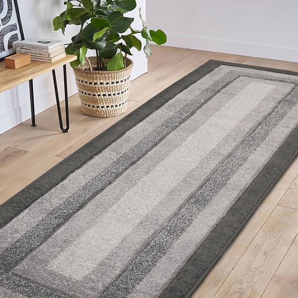 Sara Border Runner - Grey